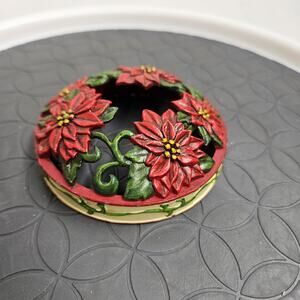Vintage Yankee Candle Topper, Poinsettia